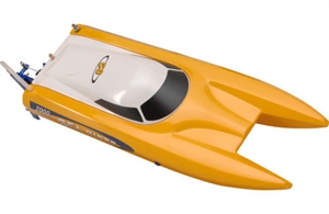 B-JS-9302YR/2.4 Joysway Sea Rider Catamaran – Yellow inc 2.4ghz Radio